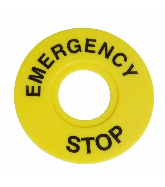 Бирка 'Стоп' OptiSignal D22 A45-MH2260 круглая 60 мм (EMERGENCY STOP) ZBY9320