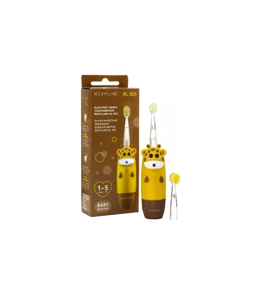 Звуковая зубная щётка Revyline RL 025 Baby, Yellow