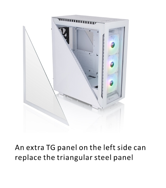 Компьютерный корпус Thermaltake Divider 500 TG Snow ARGb CA-1T4-00M6WN-01 White/Win/SPCC/Tempered Glass*4/120мм ARGb Fan*3/120мм Standard Fan*1 (527897)