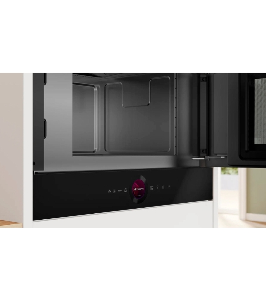 Встраиваемая микроволновая печь Bosch BFR7221B1 900Вт, 5 режимов, инвертер, 21 л, черный, петли справа