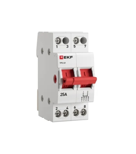 Переключатель трехпозиционный ТПС-63 2P 25А PROxima EKF TPS225