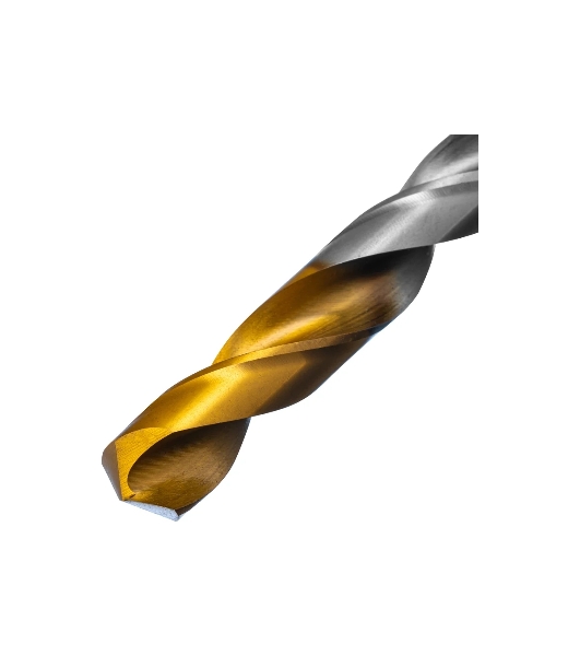 Сверло спиральное по металлу Denzel 12 x 151мм, Р6М5, Golden Tip