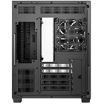 Компьютерный корпус Deepcool CG330 3F без БП, боковое окно (панорама), 3x120мм ARGB PWM вентилятора, черный, mATX, фото3
