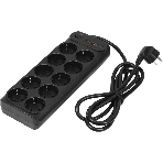 Сетевой фильтр Powercom SP-10 USB2A1СB 3,0 м 3.0м (10 розеток) черный, коробка, фото2