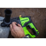Перфоратор GreenWorks GD24SDS, SDS-plus, 24 В, 2 Дж, от аккумулятора, фото5