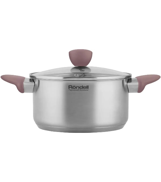Кастрюля Rondell Bueno RDS-1588 (ST) сталь 1588 Кастрюля с/кр 24 см 4,8 л Bueno Rondell