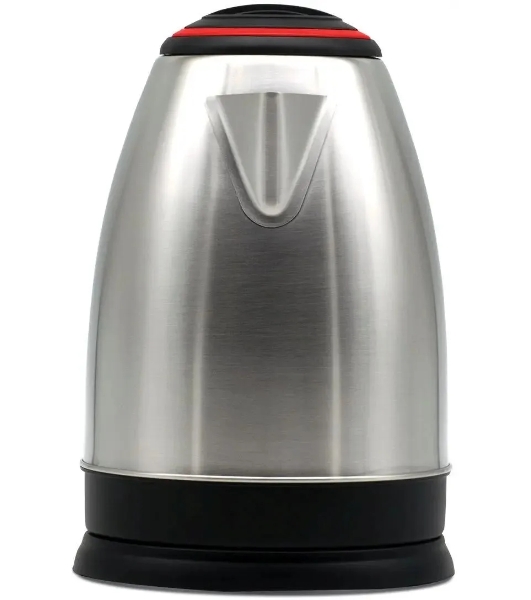 Электрочайник Blackton Bt KT1810S сталь-красный, 1.8 л, 1850 Вт, скрытый нагревательный элемент