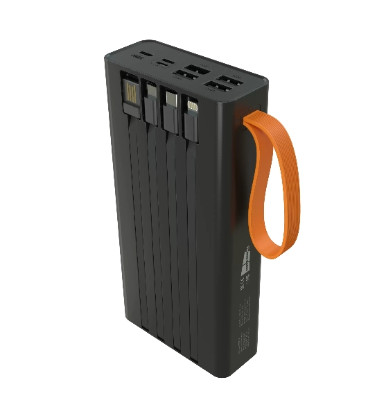 Портативный аккумулятор More choice (4620202550576) PB22-30 с кабелем 2USB 2.1A - 30000mAh черный
