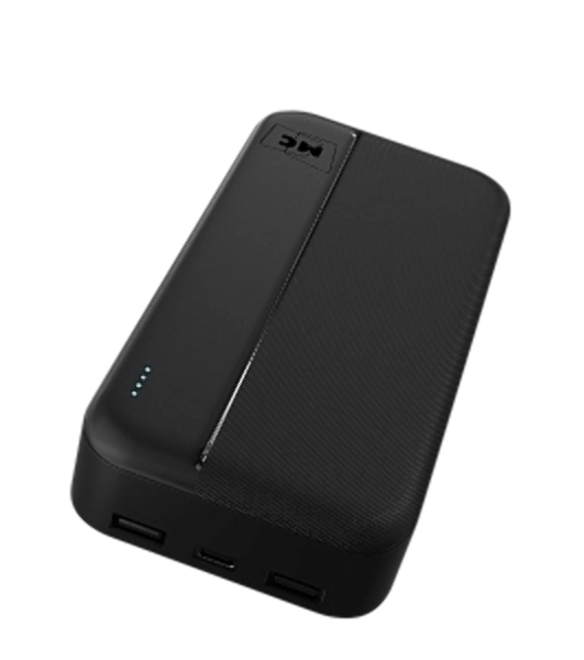Портативный аккумулятор MORE CHOICE (4620202552914) PB25-20 20000mAh 2USB+Type-C+1micro USB 2.0A, черный