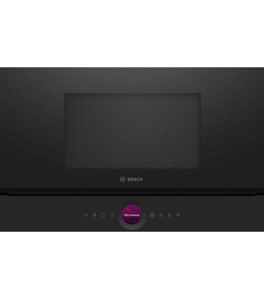 Встраиваемая микроволновая печь Bosch BEL7321B1 900Вт, 5 режимов, кварцевый гриль,инвертер, 21 л, черный, петли слева