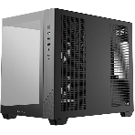 Компьютерный корпус Deepcool CG330 3F без БП, боковое окно (панорама), 3x120мм ARGB PWM вентилятора, черный, mATX, фото4