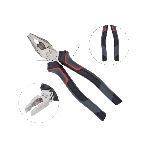 Комбинированные плоскогубцы Deli DL0004 180 мм, Cr-V, эксцентриковый шарнир, антикоррозийное покрытие, трехкомпонентная прорезиненная рукоять, фото4