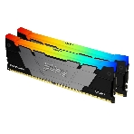 Оперативная память Kingston Fury Renegade, DDR4, 32GB (2x16GB), 3200MHz, CL16, DIMM, с радиатором, RGB, серебристый/черный, фото4