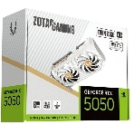 Видеокарта Zotac GAMING GeForce RTX 5050 TWIN EDGE OC WHITE ED, NVIDIA RTX 5050, 8 ГБ GDDR6, 128 бит, PCI-e 5.0, 1xHDMI, 3xDP, 2602 МГц, фото2