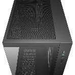 Компьютерный корпус Deepcool CG330 3F без БП, боковое окно (панорама), 3x120мм ARGB PWM вентилятора, черный, mATX, фото5