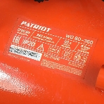 Компрессор поршневой безмасляный Patriot WO 80-360, 360 л/мин, 8 бар, 2200 Вт, 80 л, быстросъем и 'елочка' с вентилем, фото2