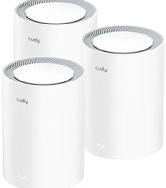 Бесшовный Mesh роутер Cudy M1800(3-Pack) AX1800 10/100/1000BASE-TX белый (упак.:3шт)