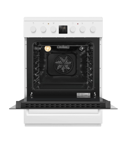 Плита электрическая Maunfeld MEC67CW08TD белый, конфорок 4 шт, духовка 59 л, 60 см x 85 см x 60 см
