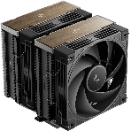 Кулер для процессора DEEPCOOL AK620 G2 LGA1851/1700/1200/115X/AM5/AM4 (8шт/кор, TDP 260W, PWM, DUAL Fan 120мм, 6 тепл. трубок, Copper Base, Wood-grain top cover, черный) RET (R-AK620G2-BKNNMN-GJD), фото 1