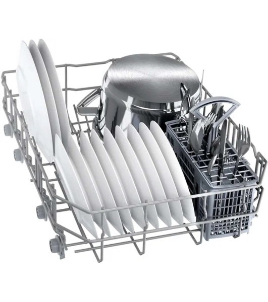 Встраиваемая посудомоечная машина Bosch SPV2IKX01Q 45см.,Home Connect, Класс A-А-A;5 прогр.:Экономичная, Интенсивная 70°, Quick L, Быстрое мытье 45°C, персональная программа. Удаленный запуск через приложение на смартфоне, IntensiveZone, 1/2 Загрузка, HygienePlus, Турбо, программа самоочистки посудомоечной машины 9 компл.посуды; сделано в Польше