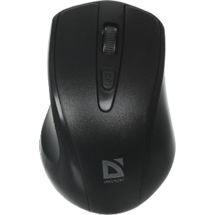 Мышь беспроводная Defender Datum MM-265 черный, 1600 dpi, радиоканал, USB, кнопки - 4