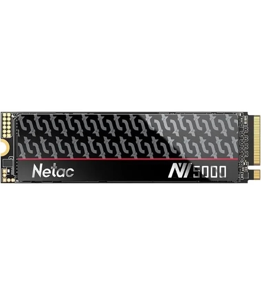 Накопитель SSD Netac NV5000-T, 1Tb, M.2 2280, PCIe 4.0 x4, NVMe, R/W 4800/4600, с радиатором