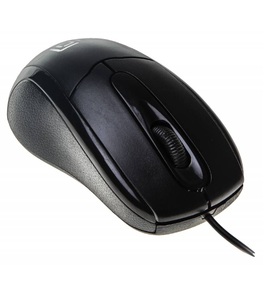 Мышь проводная Oklick 305M черный, 1000 dpi, USB, кнопки - 3