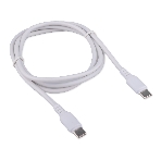 Кабель USB2.0 Cablexpert CC-USB2-CMCM-100-1M-W, Type-C/Type-C, 5A, 100Вт, PD/QC3.0, медь, 1м, белый, пакет, фото 1