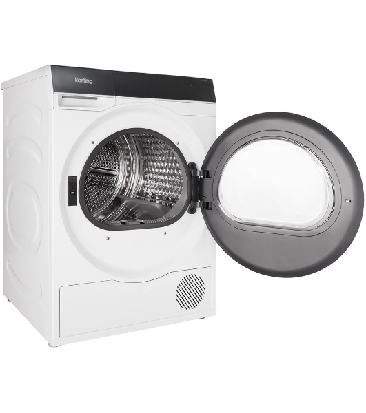 Сушильная машина Korting KD 69IHP10 белый, 10 кг, сушка - конденсационная, программ - 12, 59.5 x 85 x 62.7 см