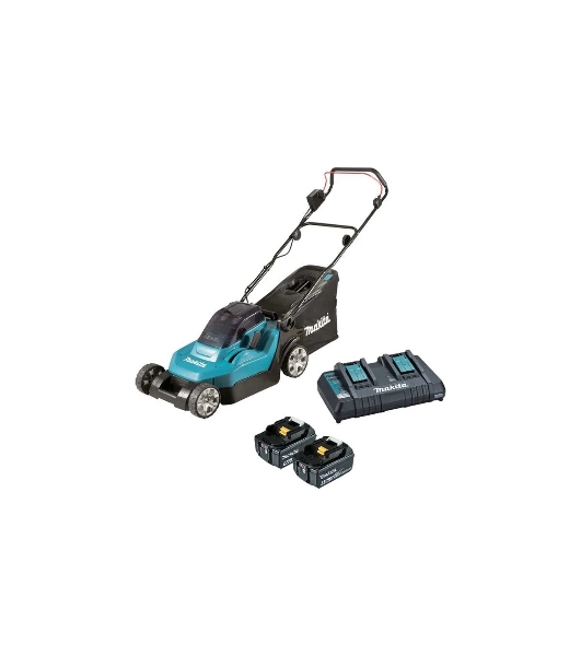 Газонокосилка аккумуляторная Makita DLM382PM2, 18 В, 4 Ач