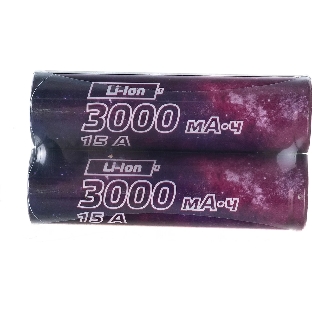 Аккумулятор 18650 Li-ion 3000мА.ч без защиты высокотоковый низкая шляпка (уп.2шт) КОСМОС KOC18650Li30UL20CS2
