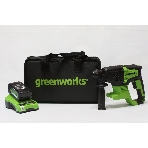 Перфоратор GreenWorks GD24SDS, SDS-plus, 24 В, 2 Дж, от аккумулятора, фото8