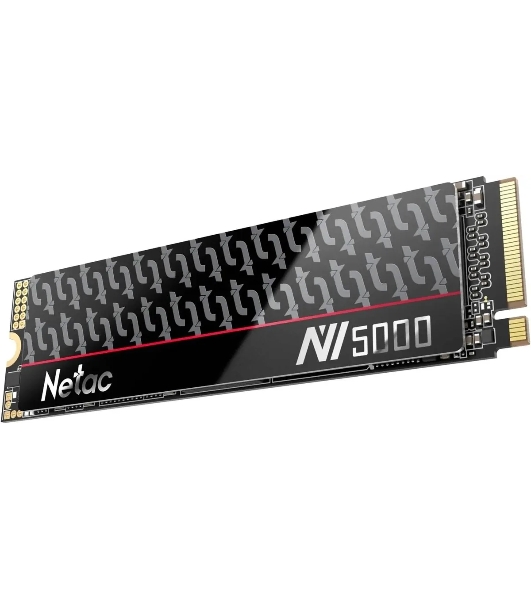 Накопитель SSD Netac NV5000-T, 1Tb, M.2 2280, PCIe 4.0 x4, NVMe, R/W 4800/4600, с радиатором