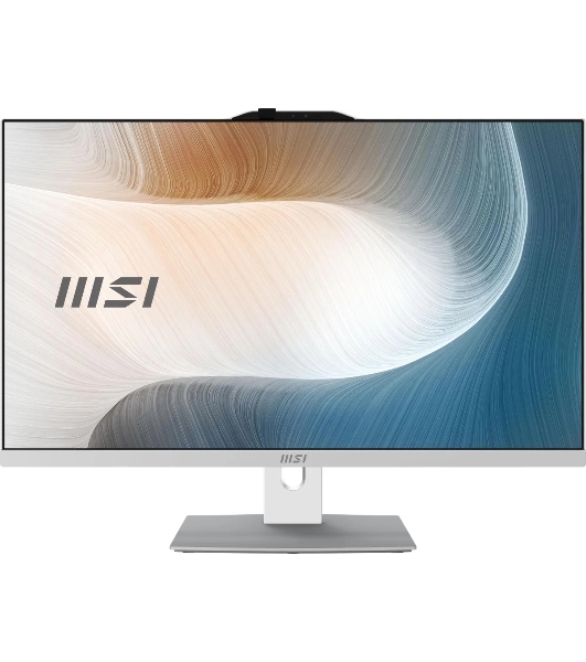 Моноблок MSI Modern AM242P 1M-1020XRU 23.8' Full HD Core 7 150U (1.8) 16Gb SSD 512Gb Graphics без ОС GbitEth WiFi BT 120W клавиатура мышь Cam белый 1920x1080 (9S6-AE0722-1465)