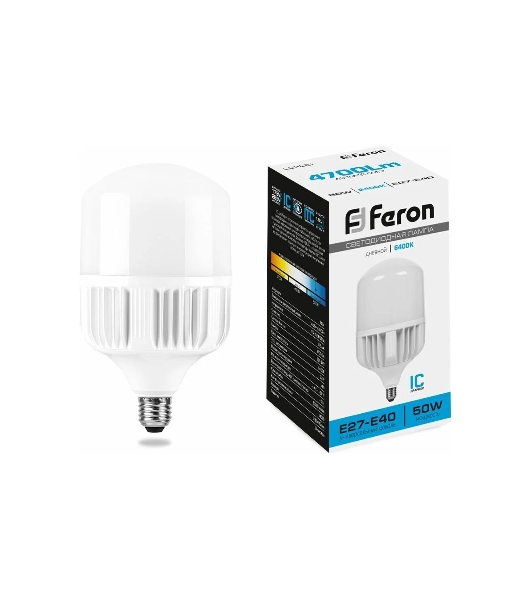 Лампа светодиодная Feron LB-65 50Вт Е27/Е40 дневной