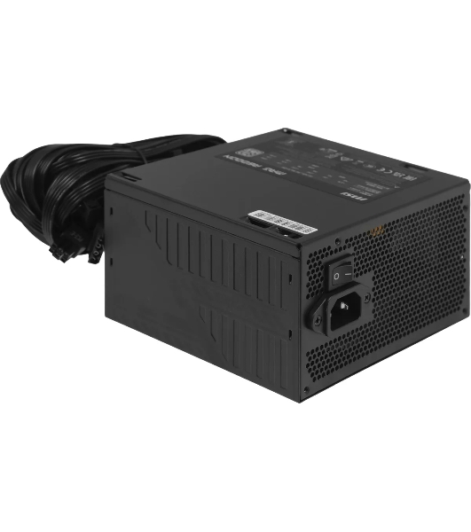Блок питания MSI MAG A600DN (306-7ZP6B11-809), 600 Вт, 80 PLUS WHITE, 120 мм, черный