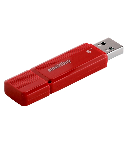 Флешка USB Smartbuy DOCK RED (SB8GBDK-R), 8Gb, USB 2.0, R/W 15/5, красный