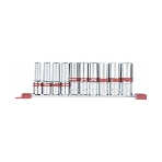 Набор удлиненных торцевых головок Matrix 1/2', 6-ти гр., CrV, 10шт., 10-22мм, фото5