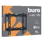 Кронштейн для телевизора Buro FX1S черный, 15'-48' макс. 25 кг, настенный, фиксированный, фото3
