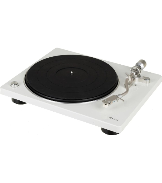 Проигрыватель винила Denon DP-400F, частично автоматический, белый
