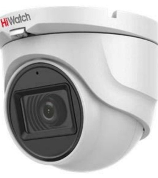 Купольная аналоговая камера HiWatch DS-T283(B)(2.8мм), 1920x1080, 2 Мп, CMOS, 25 кадр/сек, EXIR до 20 м, IP66, пластик