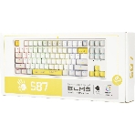 Клавиатура проводная A4Tech Bloody S87 Energy (S87 USB ENERGY WHITE) USB белый/желтый, фото3