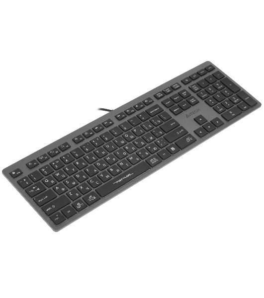 Клавиатура A4Tech Fstyler FX60H проводная, USB Type-A, серый