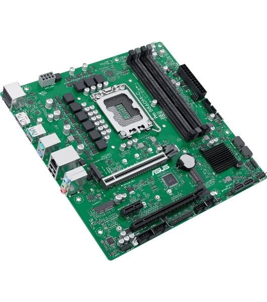Материнская плата ASUS PRO B860M-C-CSM, LGA 1851, Intel B860, 4xDDR5, 4xSATA, 2xM.2, 1xPCIe 5.0 x16, 1xPCIe 4.0 x16, 1xPCIe 3.0 x1, 1xHDMI, 2xDP, 1x1Gb LAN, 1xUSB-C 10Gbps, 1xUSB-A 10Gbps, 2xUSB-A 2.0, 3x3.5 мм, 7.1, mATX
