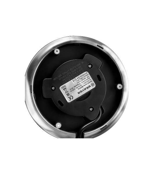 Электрочайник BRAYER BR1014 серебристый, 1.7 л, 2200 Вт, скрытый нагревательный элемент