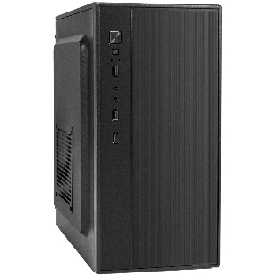 Компьютерный корпус Minitower ExeGate BAA-408-UNS500 (mATX, БП UNS500 с вент. 12см, 2хUSB, HD Audio, черный)