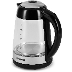 Чайник электрический Hyundai HYK-G3803 1.7 л, 2200 Вт, черный/серебристый (корпус: стекло), фото5