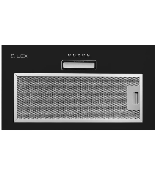 Вытяжка встраиваемая LEX GS Bloc LIGHT 600 черный, 53 см, 500 куб. м/ч, 44 дБ