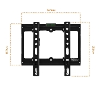 Кронштейн для телевизора Buro FX1S черный, 15'-48' макс. 25 кг, настенный, фиксированный, фото5