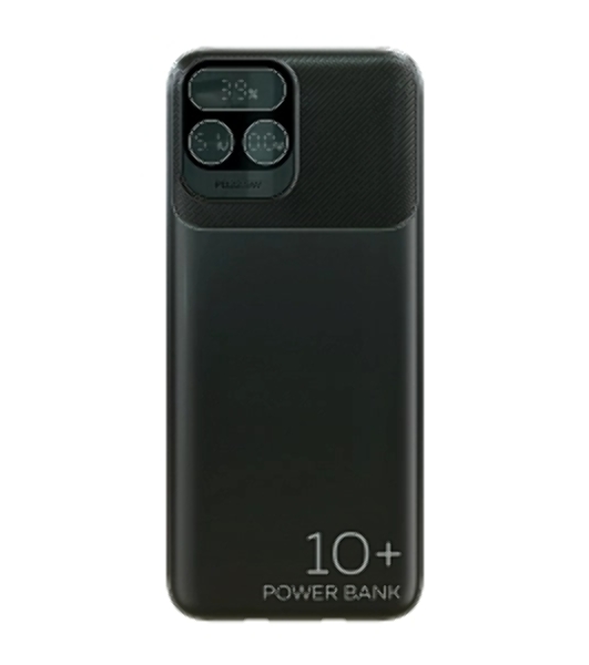 Портативный аккумулятор More choice (4620202550590) PB55-10 с кабелем 1USB 3.0A 22.5W PD - 10000mAh черный
